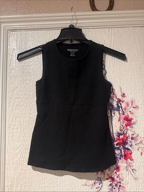 Industry Black Sleeveless Crewneck Tank